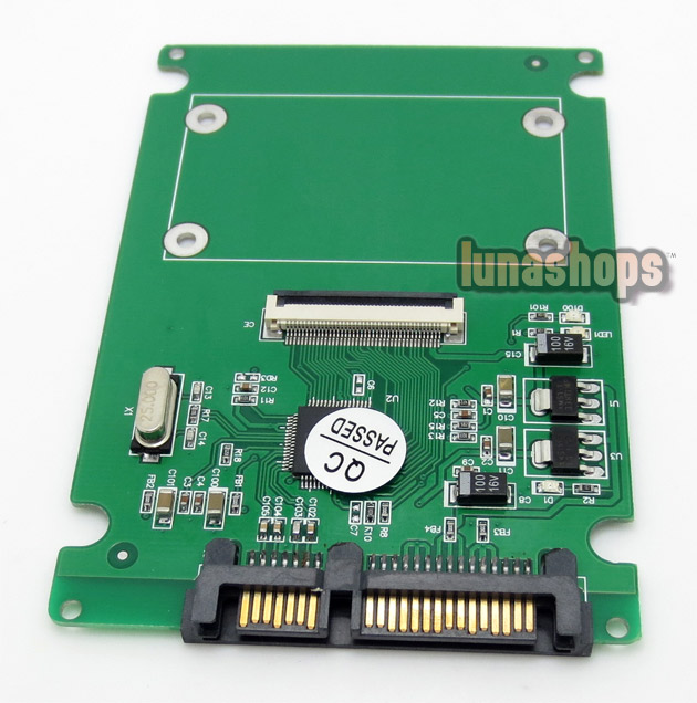 1.8" CE / ZIF SSD HDD Convert to 22pin 2.5 SATA Adapter Card Converter + ribbo