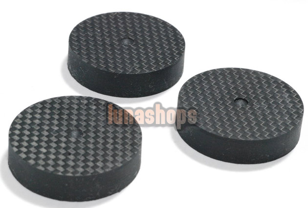 1pcs 40mm*10mm shackles insulation spacer Pad For Hifi Speaker or AMP carbon fiber Version
