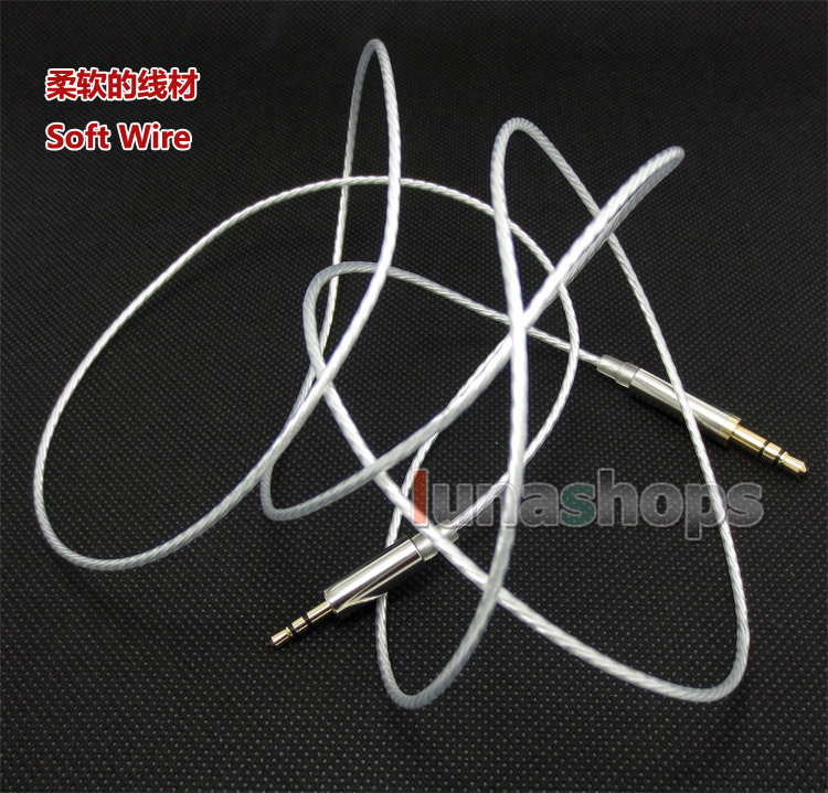 1.3m 3.5mm To 2.5mm Earphone Cable For Sennheiser mm400 mm450 HD500 HD570 HD575 HD200 HD270 EH2270 HD590 Philips Fidelio X1 UE6000 UE9000
