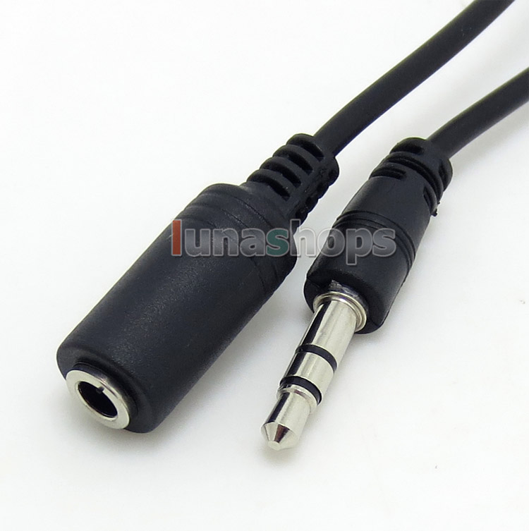 Best Price 1m 3.5mm Male To Female OFC Speaker Car Aux Hifi Extension Audio Sound Cable