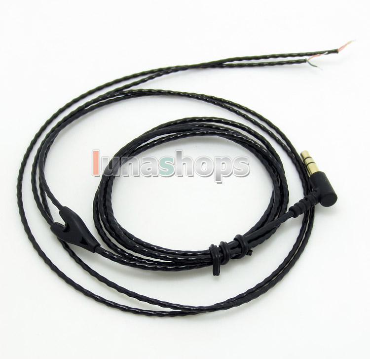 1.3m Semi Finished OFC 270 Degree 3.5mm Earphone audio DIY wire cable 