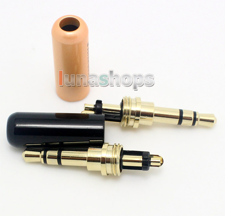 6 color 3.5mm Stereo 24k Gold Audio soldering Sennheiser Adapter for Monster