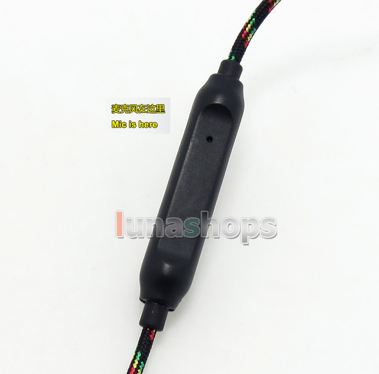 With Mic Remote Volume Control Hi-OFC Cable For Sennheiser HD598 HD558 HD518 Headphone Earphone