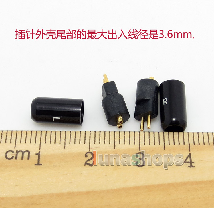 Aluminium Shell Westone W4r UM3X UM3RC  ue11 ue18 JH13 JH16 ES3 0.78mm Earphone Pins Plug For DIY Cable