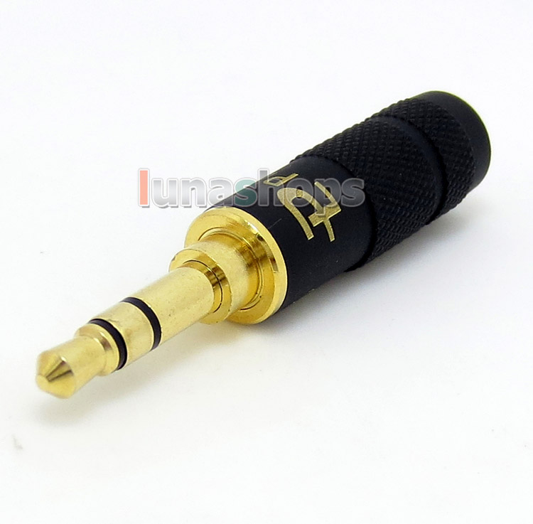 Pailiccs 3.5mm Black Straight Jack Audio Connector male adapter For DIY Solder