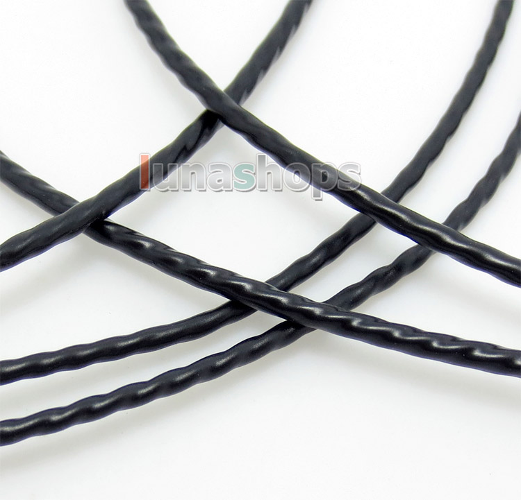 120cm 5n OFC Super Soft Black DIY Cable For Ultimate Westone Sennheiser earphone repair