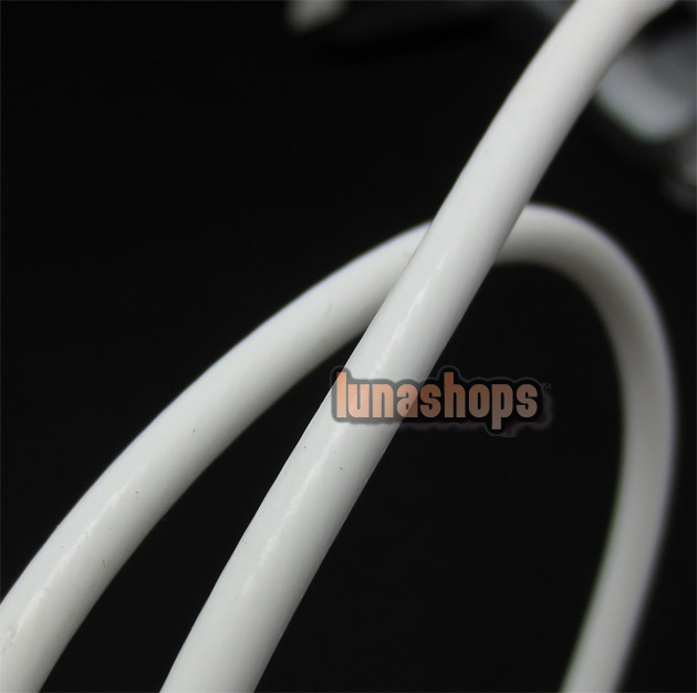 3 color 100cm   Skin Silver Plated Speaker Earphone Audio Signal DIY Cable Dia:3mm