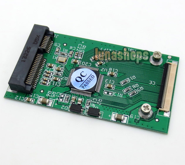 Mini PCI-e mSATA SSD To 40pin 1.8" ZIF Adapter Card 