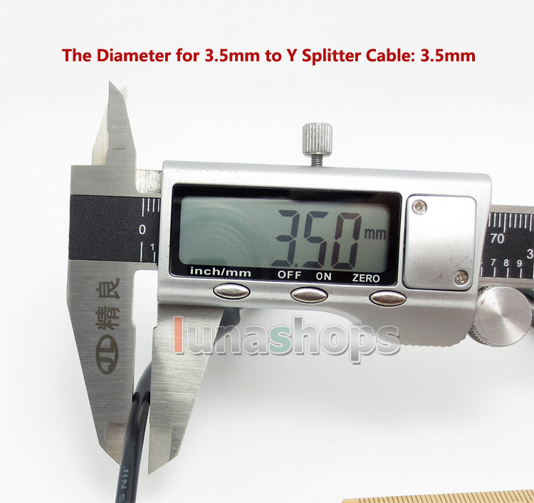 1.8m 3.5mm Male To 2 RCA Car AUX HiFi Audio Cable For AMP Headphone etc.