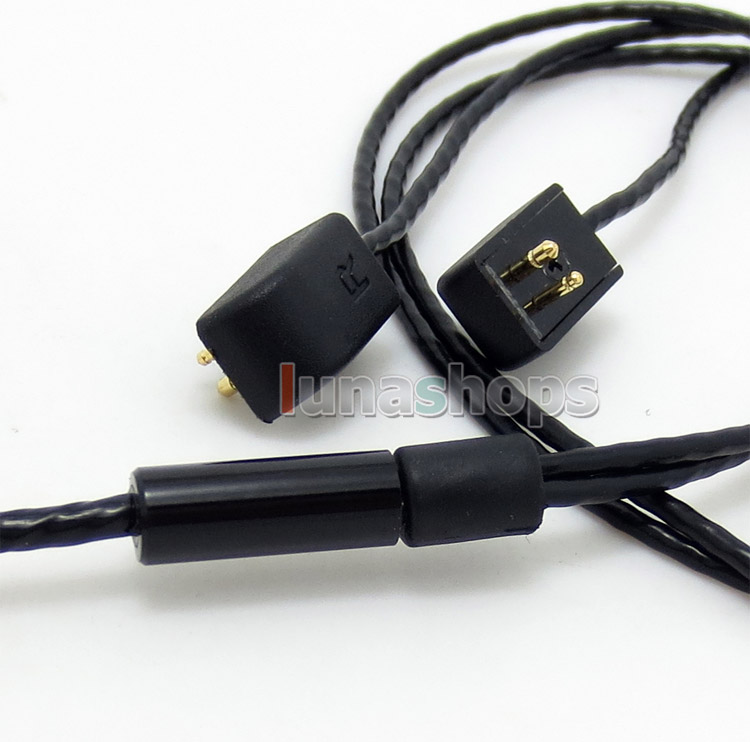 Super Soft OFC Black Skin Earphone Cable For Etymotic ER4B ER4PT ER4S ER6I ER4 