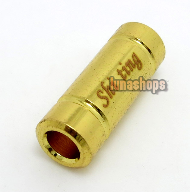 For 1 pcs Copper Universal Earphone Upgrade Cable Splitter Adapter Plug