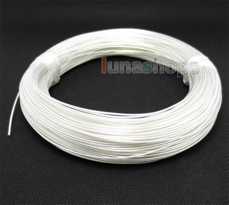 100m Acrolink Silver Plated 6N OCC Signal   Wire Cable 0.35mm2 Dia:1.2mm For DIY 