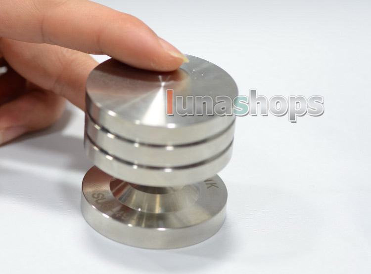 1set Acrolink SUS-49 Foot Nail Adapter Stand Spike Protection + Pad for Turntable CD Amplifier Speaker