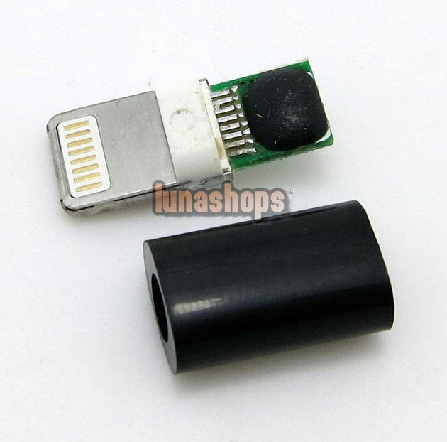 Black DIY Part Handmade Dock Adapter for Iphone 5 5c 5S Lightning Line Out LO Hifi