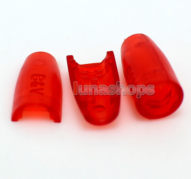 Red Cover For Shure SE535 SE425 SE315 SE215 Earphone Upgrade Cable Male Plug Pins 