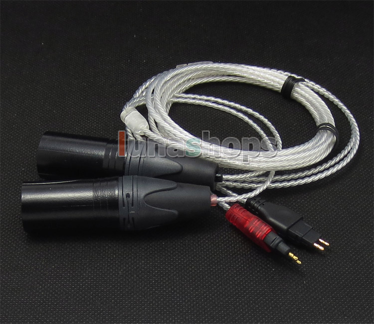 3pin XLR Male PCOCC + Silver Plated Cable for Sennheiser HD414 HD420 HD425 HD430 HD440 HD442 HD450 II SL 