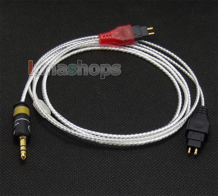 1.3m Silver Plated + 5N OCC 3.5mm Earphone cable For Sennheiser HD25 HD265 HD525 HD535 HD545 HD565 HD 222 HD 224 HD 230 HD 250 HD 250 Linear II