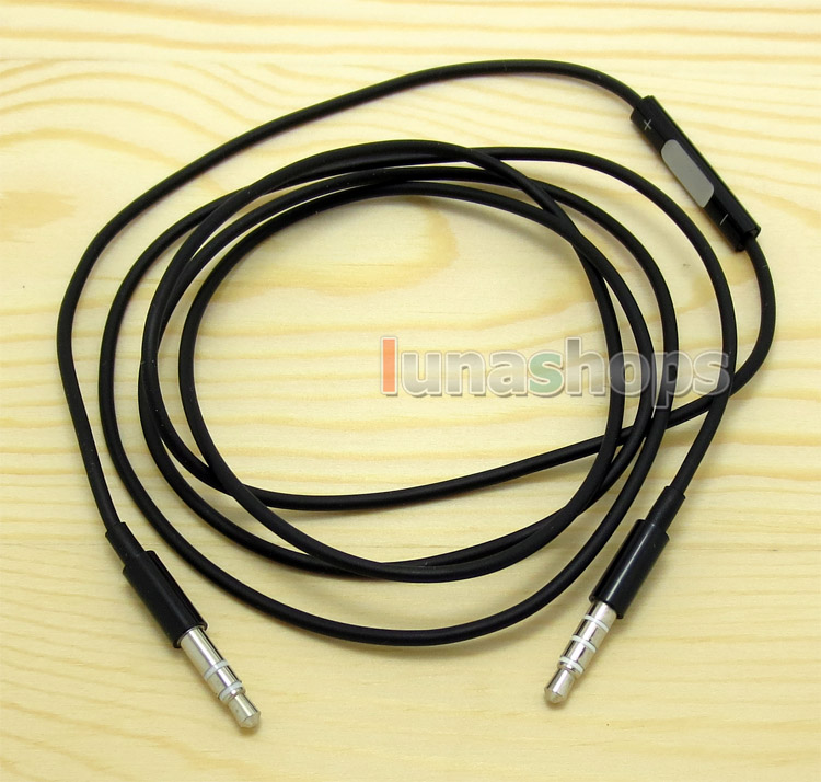 For Car Use 3.5mm male to Male Aux speaker cable With Remote For Iphone Itouch Ipod