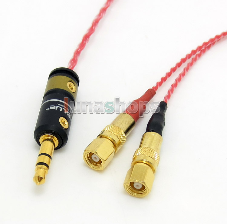130cm Red Custom 6N OCC Hifi Cable For  he6 He-600 He5 he-500 HE-400 Headphone