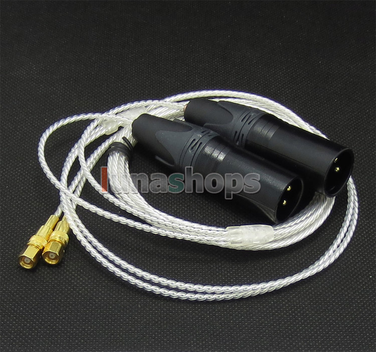 3pin XLR PCOCC + Silver Plated Cable for HiFiMan HE400 HE5 HE6 HE300 HE560 HE4 HE500 HE600 Headphone