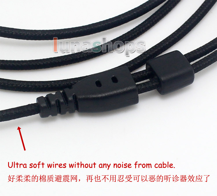 1.2m Custom Handmade Cable For Ultimate Ears UE TF10 SF3 SF5 5EB 5pro Earphone Net Shield