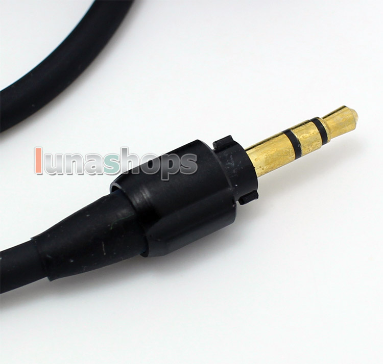 6.5mm + 3.5mm black headphone cable for Monster Headphone Beats Detox PRO Solo