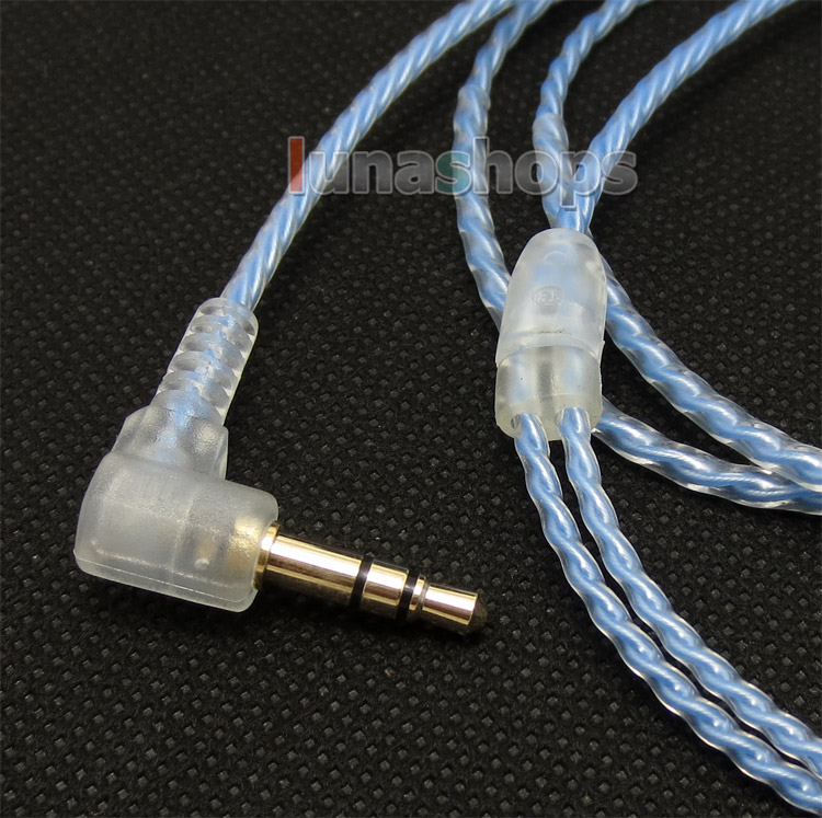 3.5mm L Shape 5N OCC Hifi X color Earphone Cable For  Sennheiser IE800 IE8