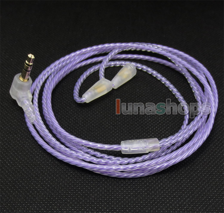 3.5mm L Shape 5N OCC Hifi X color Earphone Cable For  Sennheiser IE800 IE8