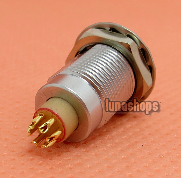 1pcs Female 6 Pins Connector Adapter For Audio GPS Cable DIY headphone 