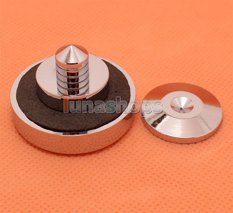 1set 3808 Foot Nail Adapter Stand Spike Protection + Pad for Turntable CD Amplifier Speaker