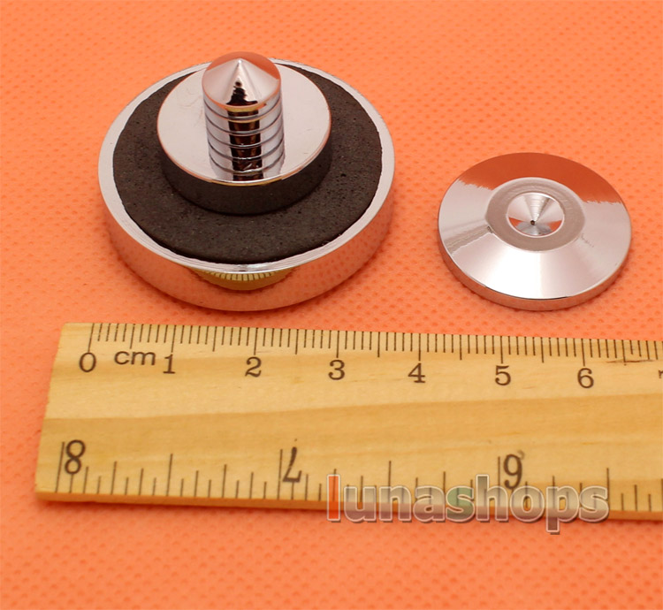 1set 3808 Foot Nail Adapter Stand Spike Protection + Pad for Turntable CD Amplifier Speaker