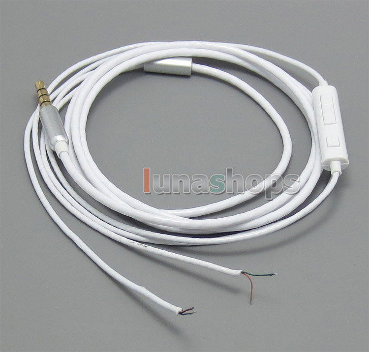 With Volume Remote Bulk Cable For DIY Custom Earphone cable Iphone Ipad Itouch Seires