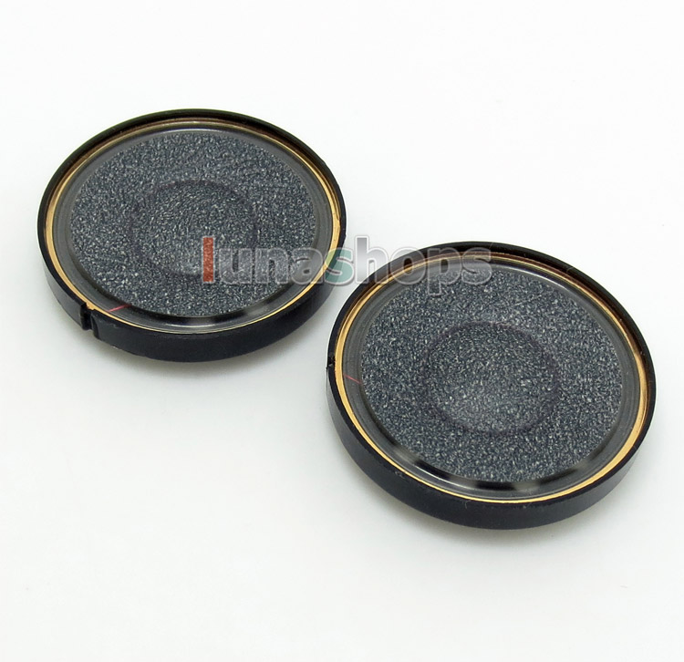 1 Pair Dia 40mm Black Carbon + Hitachi N45 Speaker Unit For DIY Custom Earphone Headphone