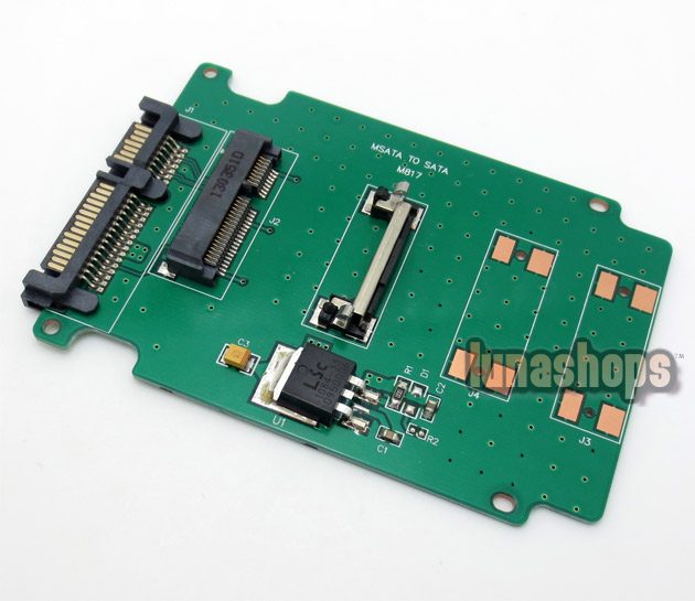 Mini MSATA PCI-E SSD 3cmx2.7cm to 2.5" sata 7MM HDD adapte Card Case Enclosure