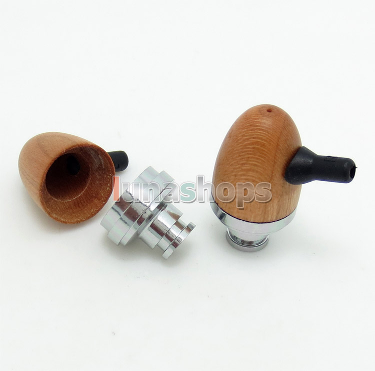 1 pair 3 color 10mm Sound Speaker wood Shell For Earphone Repair DIY Custom