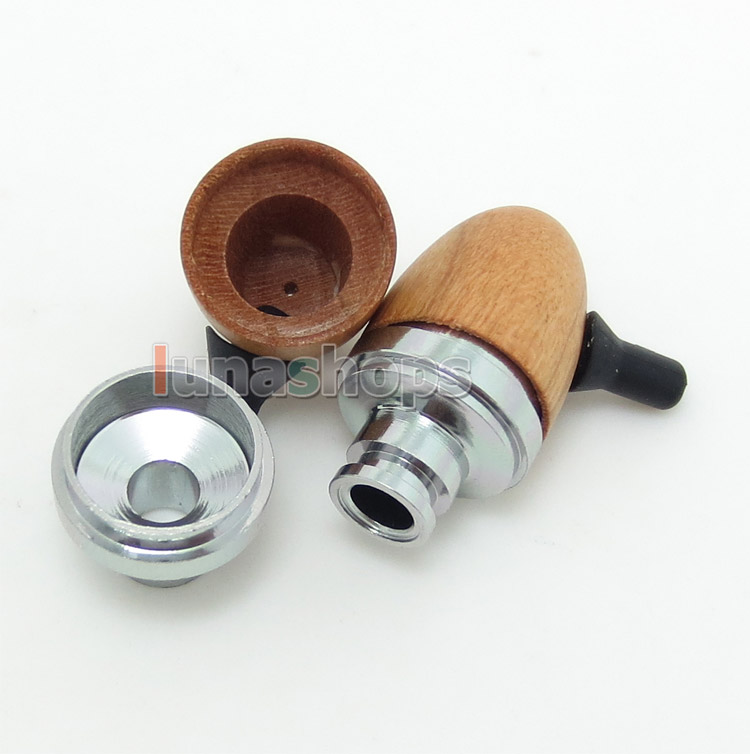 1 pair 3 color 10mm Sound Speaker wood Shell For Earphone Repair DIY Custom