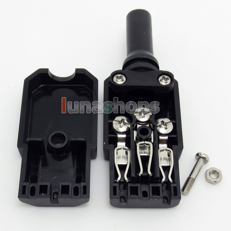 For DIY Handmade Hifi Power Cable 3 ports Female 110-250V/10A UL Adapter