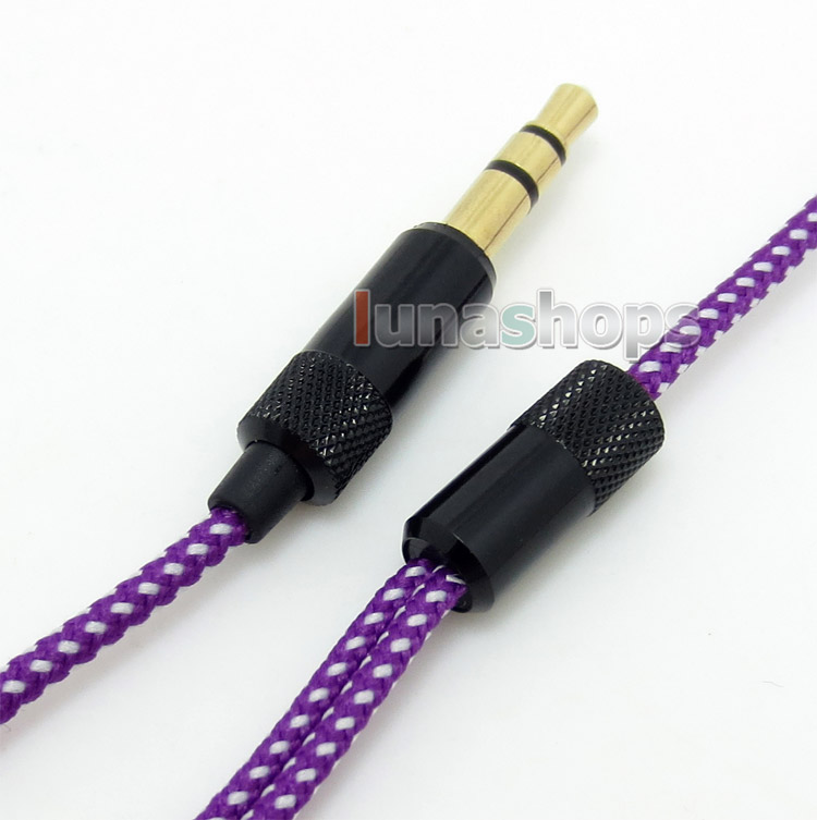 1.3m Semi Finished 5N OFC 3.5mm Earphone audio DIY wire cable For repair upgrade