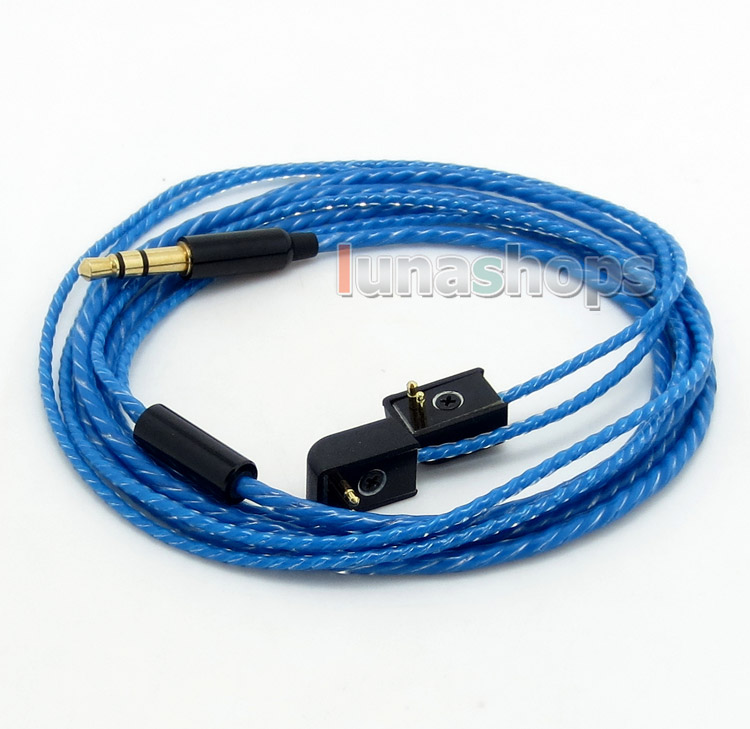 Super Soft OFC Black/Blue Skin Earphone Cable For Etymotic ER4B ER4PT ER4S ER6I ER4 