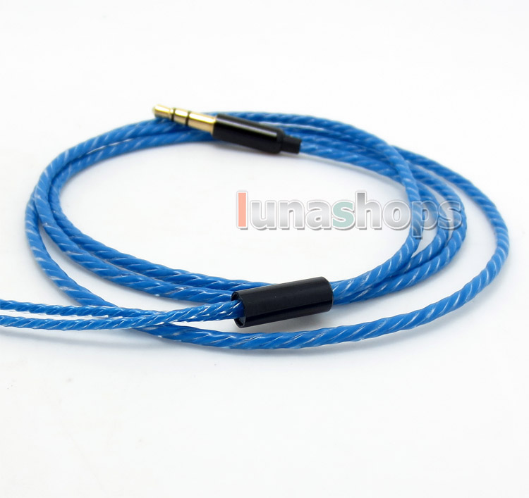 Super Soft OFC Black/Blue Skin Earphone Cable For Etymotic ER4B ER4PT ER4S ER6I ER4 