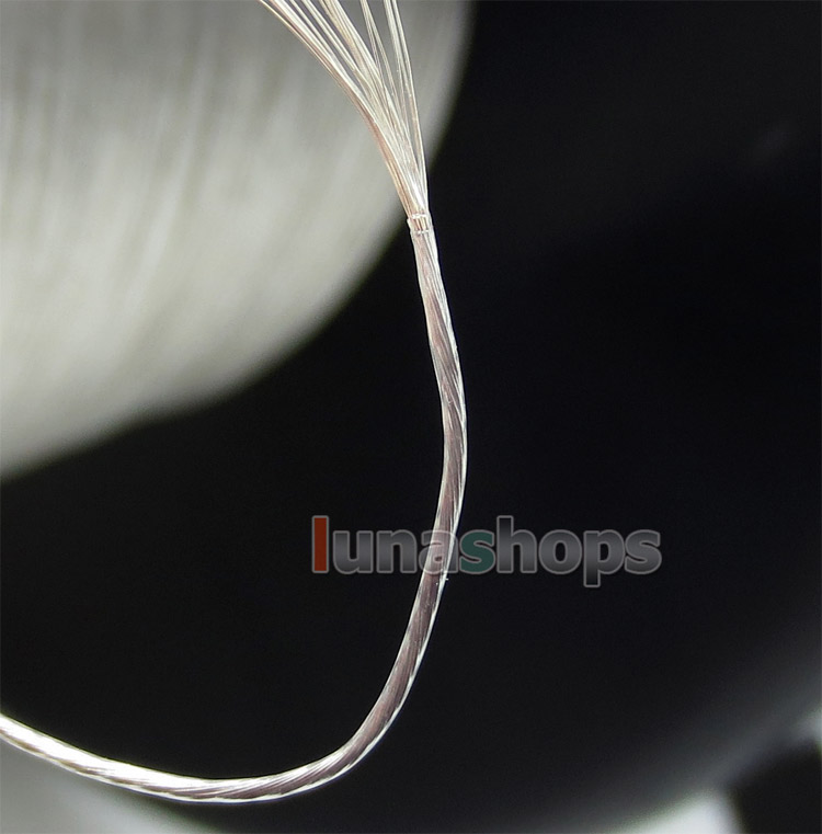 Extreme Soft 100m OCC + Silver Plated Signal Cable 23/0.1mm2 Dia:0.6mm For DIY Hifi Parts