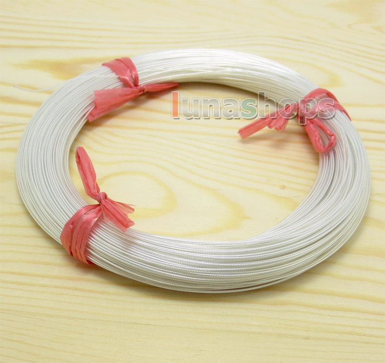 Silver 100m 30AWG Pailic Silver Plated + 5n OCC Signal   Wire Cable 7/0.1mm2 Dia:0.65mm For DIY Hifi