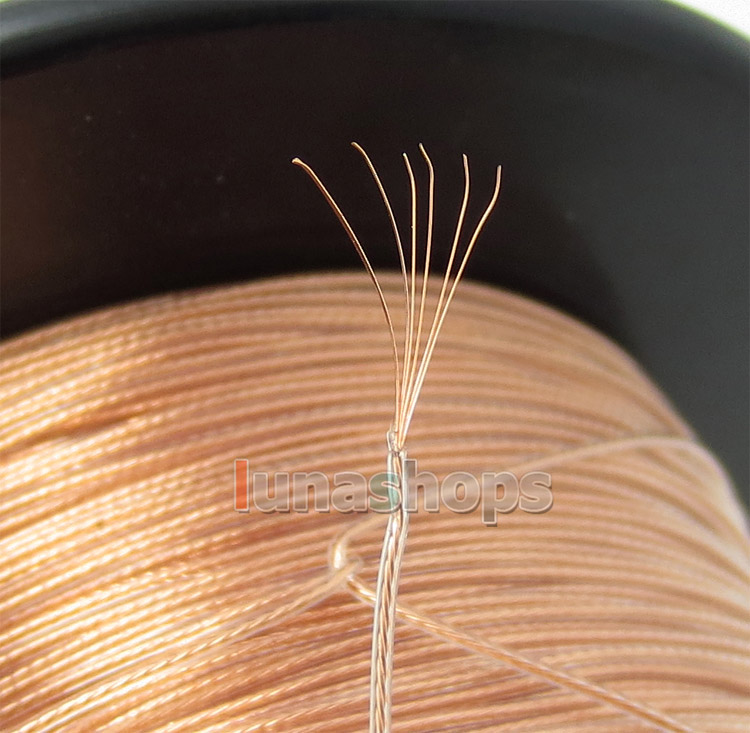 100m 30AWG Acrolink 99.99% Pure OCC Signal   Wire Cable 7/0.1mm2 Dia:0.65mm For DIY Hifi 
