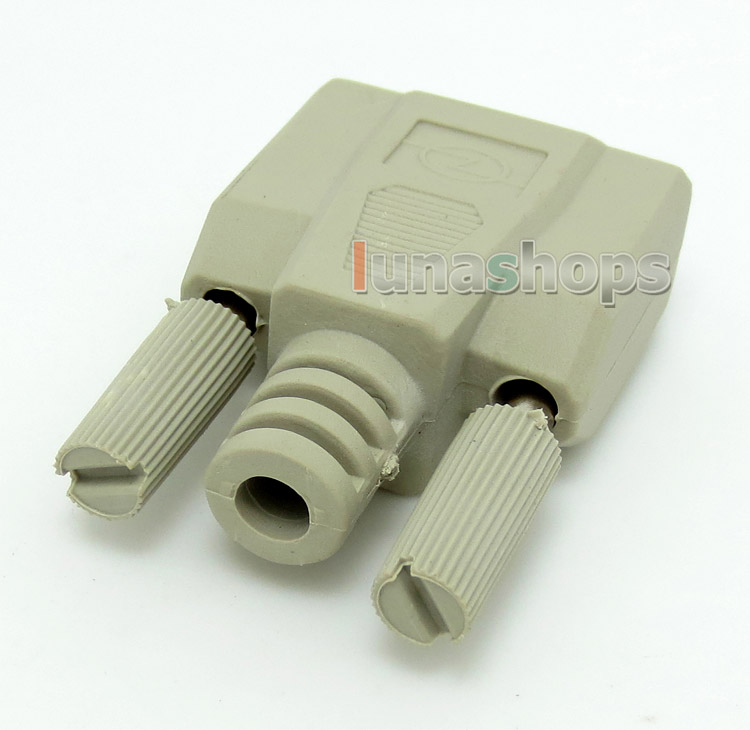 RS232 RS-232 DB9 9-Pin Socket DIY Serial Female Port DIY Adapter + Shell