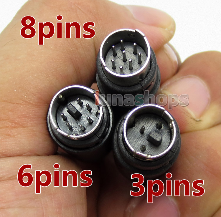 1pcs 8pcs/6pins/3pins S-video DIY Solder adapter Connector
