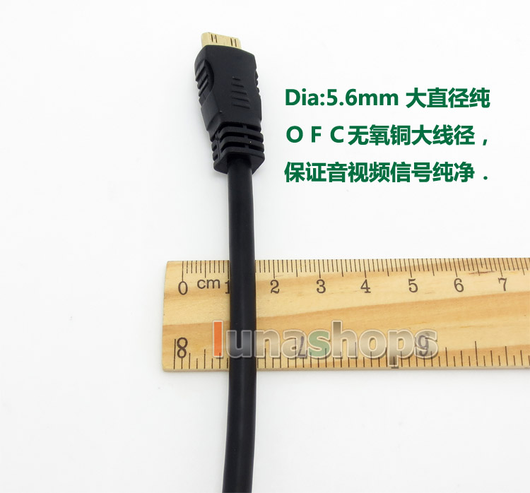 With Screw Mini HDMI to DVI 24+1 Male Cable Adapter Converter For Camera DV Phone