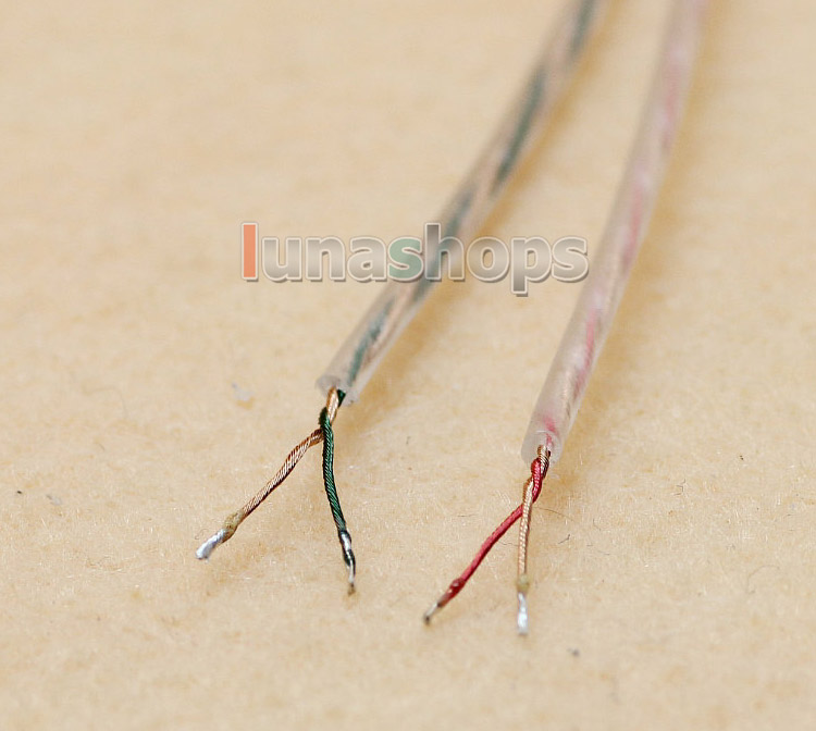 1.3m Semi Finished Bulk Soft 3.5mm Earphone audio DIY OFC wire cable For Repair Upgrade