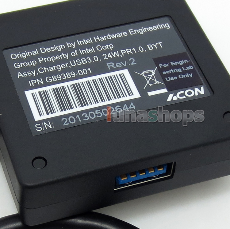 Original Design By Intel Hardware Engineering Group Assy Charger USB 3.0