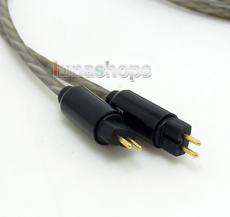 1.3m Silver Plated + 5N OFC 3.5mm Earphone cable with Mic For  Westone W4r
