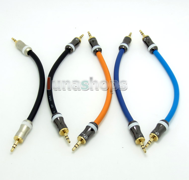 3.5mm Pailiccs male to Male Hifi Earphone AMP audio DIY Dia 6mm Shield cable 18cm